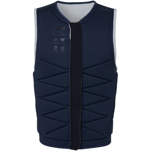 Mystic Mens Outlaw Front Zip Wake Impact Vest 35005.240226 - Off White